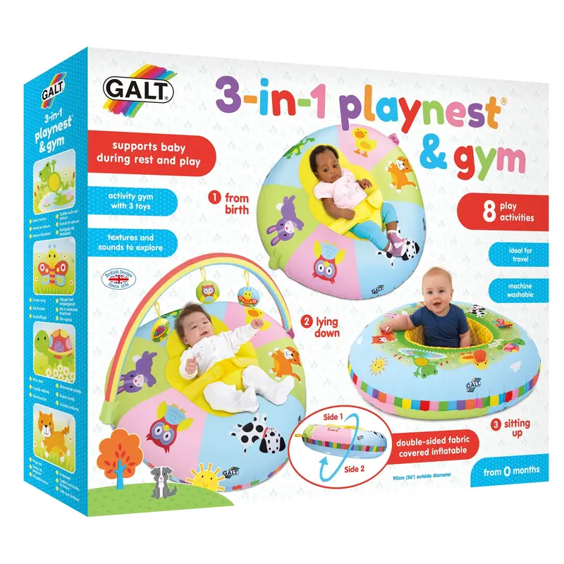 Galt 3-In-1 Playnest & Activity Gym – Convertible Infant Development Center 1