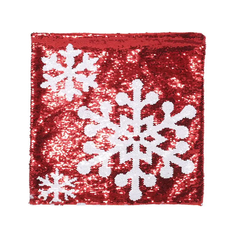Glamorous Sequin Christmas Pillow Cover – Festive Holiday Accent, Nh887313 1