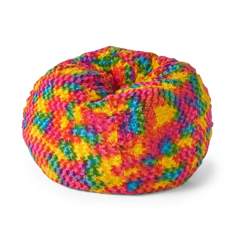 Glamorous Tie-Dye Bean Bag Chair – 36-Inch Modern Accent - Nh190313 1