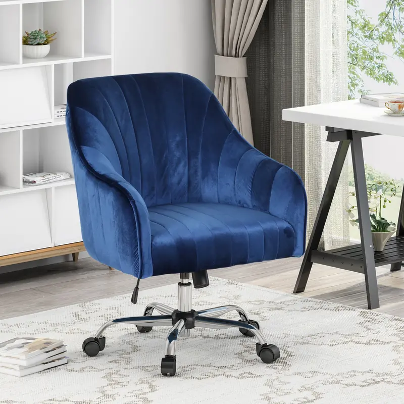 Glamorous Velvet Swivel Chair For Stylish Home Offices – Nh021903 1