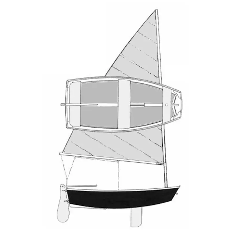 Glen-L Sabotina Sailing Pram Plans And Construction Patterns 1