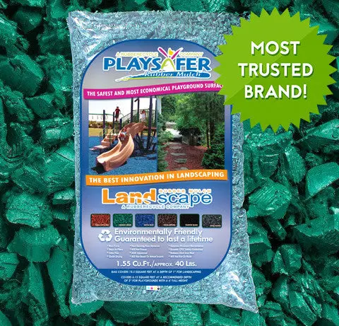 Green Rubber Mulch For Playground Safety Surfacing 1