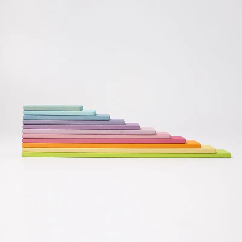 Grimm'S Pastel Wooden Building Boards For Creative Play 1