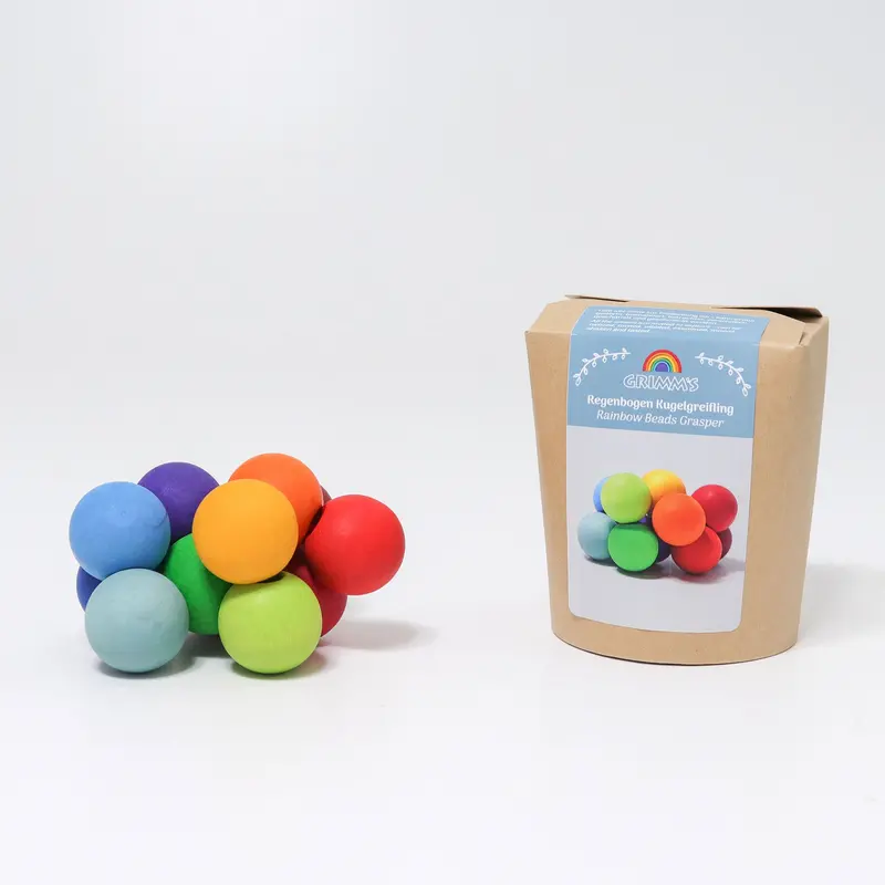 Grimm’S Rainbow Beads – Wooden Grasping Toy For Toddlers 1