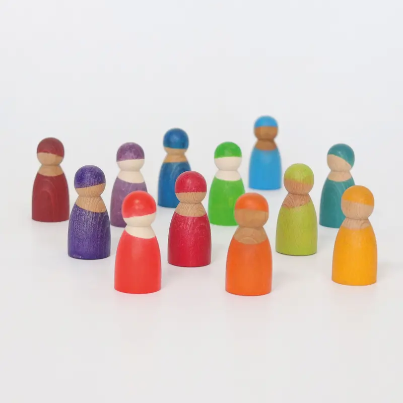 Grimm’S Rainbow Friends – 12 Wooden Figurines 1