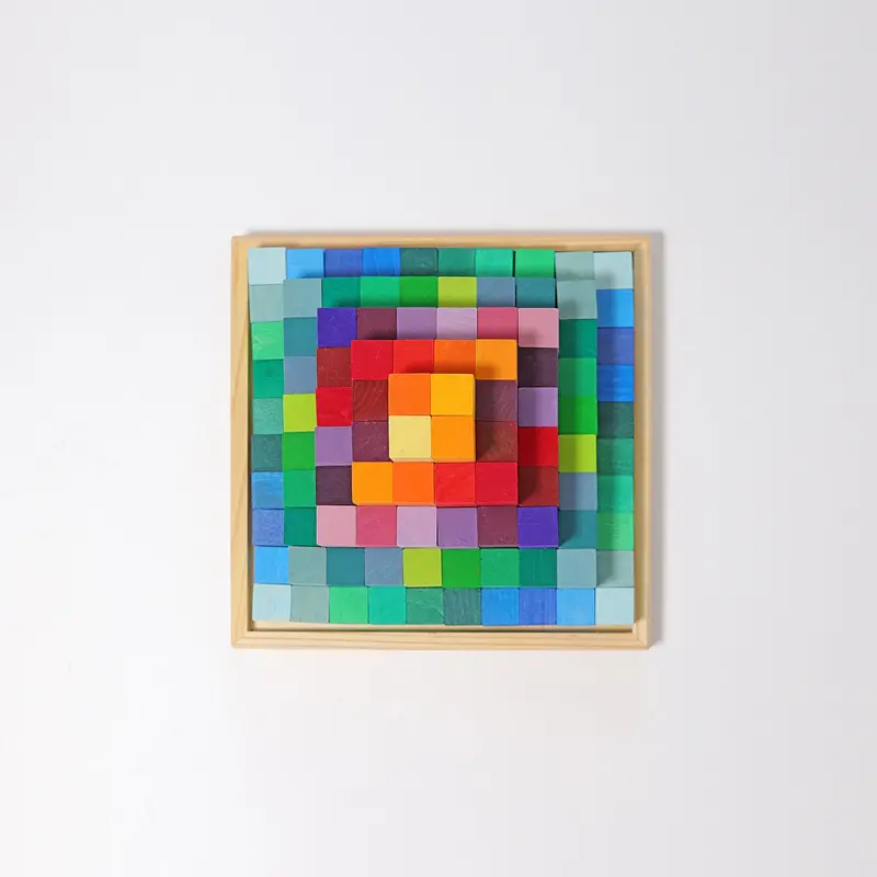 Grimm'S Small Stepped Rainbow Pyramid Toy 1