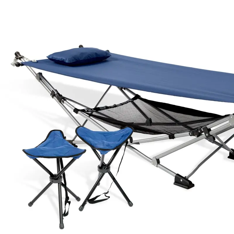 Hammock And Portable Camp Stool Two-Piece Set 1