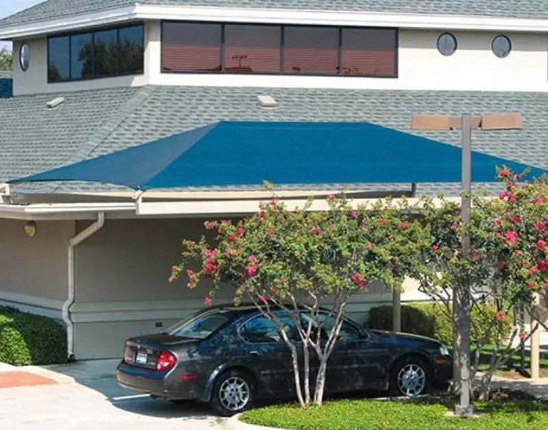 Hanging Cantilever Fabric Shade For Dynamic Playground Coverage 1
