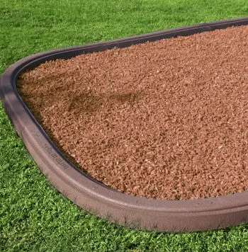 Heavy-Duty Flexible Rubber Playground Border – 8" X 6' X 4" 1