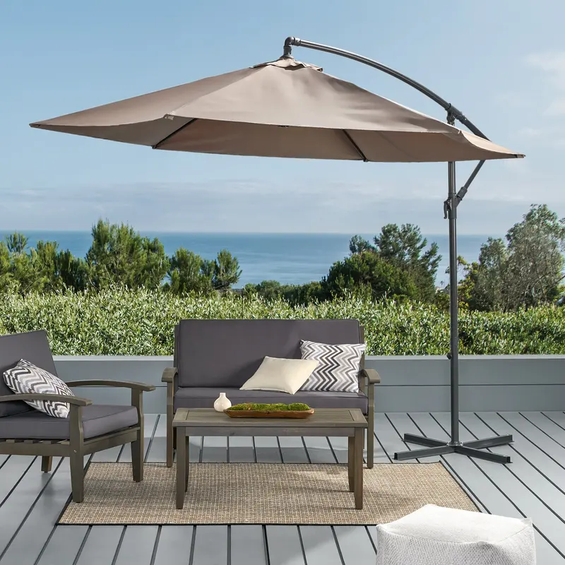 Heavy-Duty Outdoor Cantilever Canopy – Waterproof Patio Umbrella (Nh880592) 1