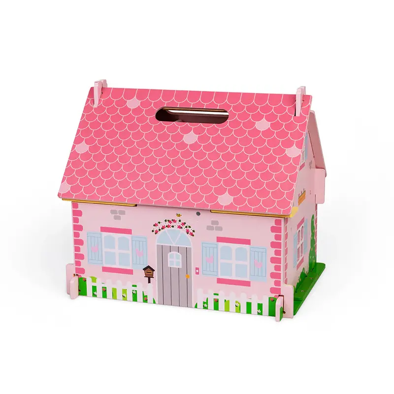 Heritage Blossom Cottage Wooden Playset – Handcrafted Miniature Home 1