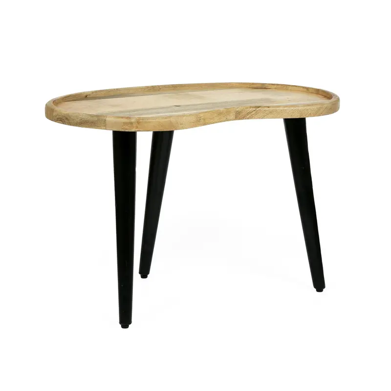 Industrial Mango Wood Coffee Table – Rustic Modern Centerpiece - Nh017313 1