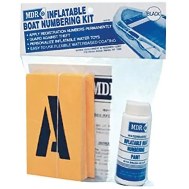 Inflatable Vessel Numbering And Registration Kit 1