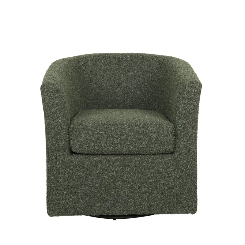 Jackson Swivel Club Chair With Tailored Upholstery – Contemporary Living Room Accent 1