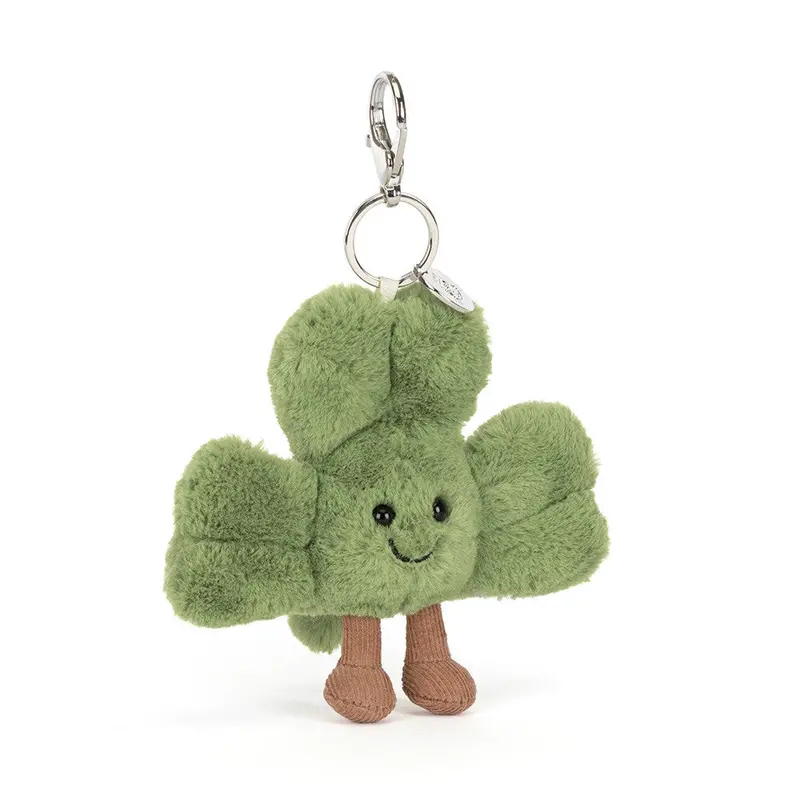 Jellycat Amuseables Siofra Shamrock Bag Charm — Mini Plush Accessory 1