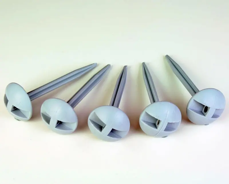 Kampa 9Cm Plastic Groundsheet Pegs – Lightweight Tent Anchors 1