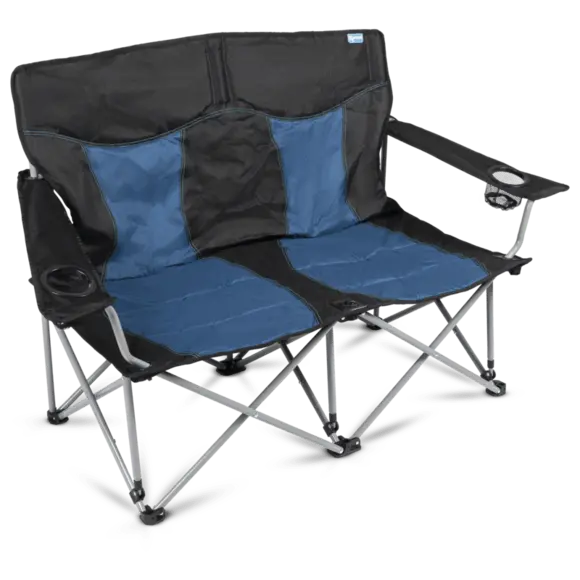 Kampa Lofa Double-Seater Folding Chair – Midnight Blue 1
