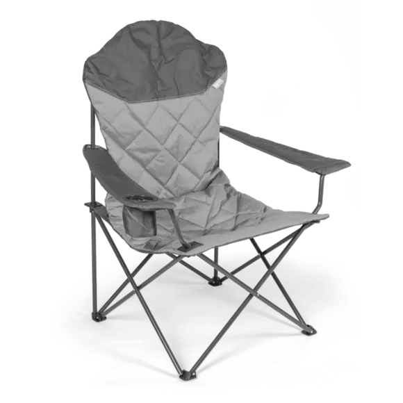 Kampa Xl High-Back Folding Chair In Fog Grey 1