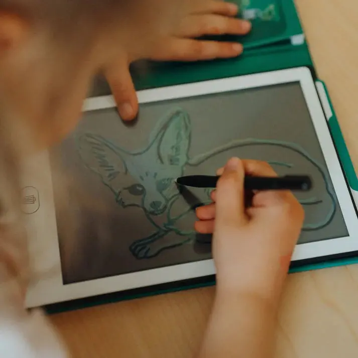 Kidydraw Mini Kids Drawing Tablet – Animal-Themed Creative Activity Set 1