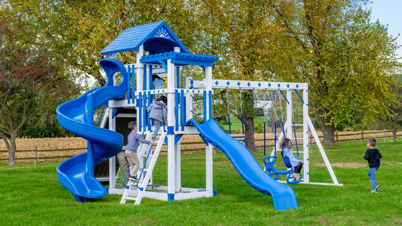 King Swings Captain'S Castle Vinyl Fort Play System 1
