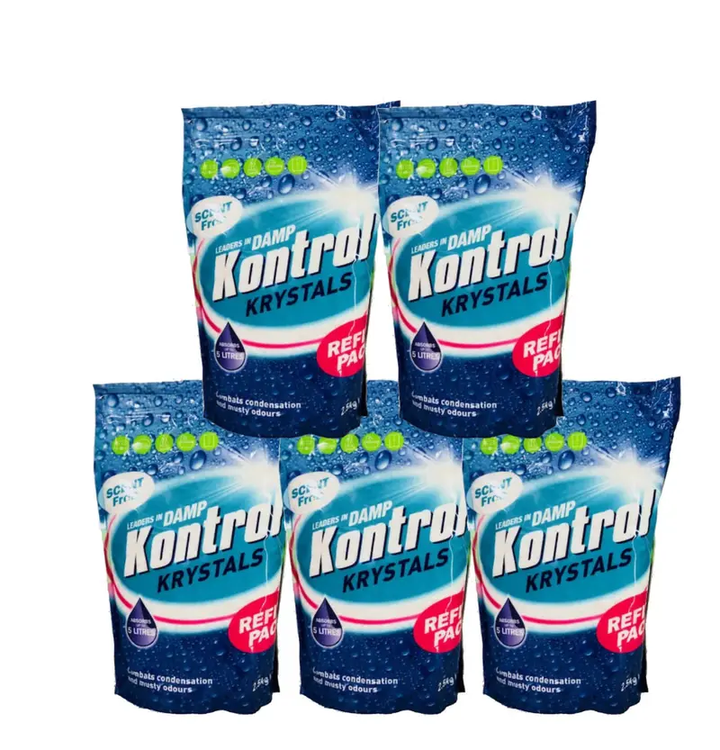 Kontrol Krystals Refill Pack – 5 X 2.5Kg Bags For Odour Control 1