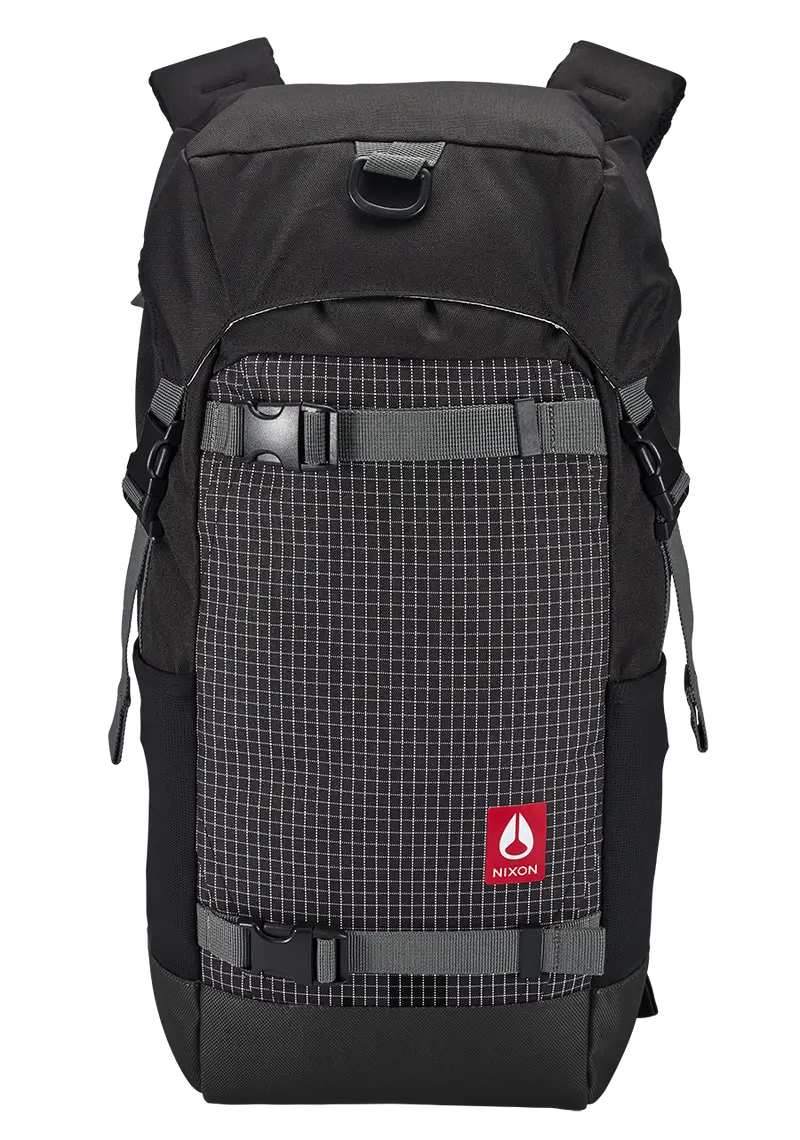Landlock 4 Backpack In Black And Charcoal 1