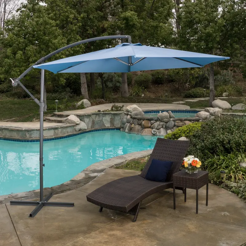 Lavender Banana-Shaped Canopy Sunshade With Uv Protection - Nh424692 1