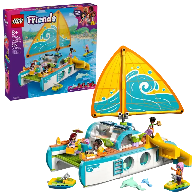 Lego Friends Travel Boat Exploration Playset 1
