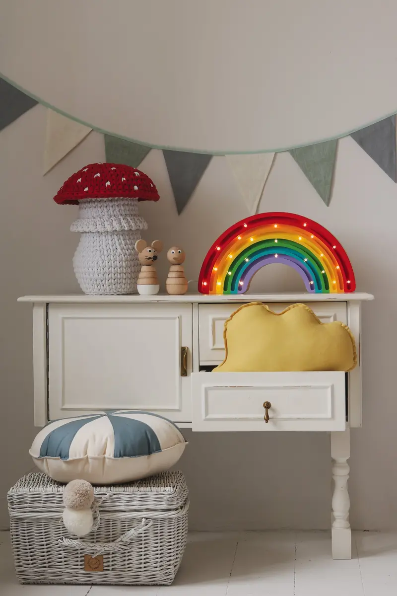 Little Lights Classic Rainbow Lamp – Adjustable Color-Changing Night Light 1
