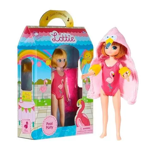 Lottie Doll Pool Party Outfit Set – Eco-Friendly & Posable Figure 1