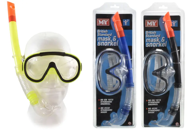 M.Y. Adjustable Snorkeling Mask And Integrated Breathing Tube Set 1