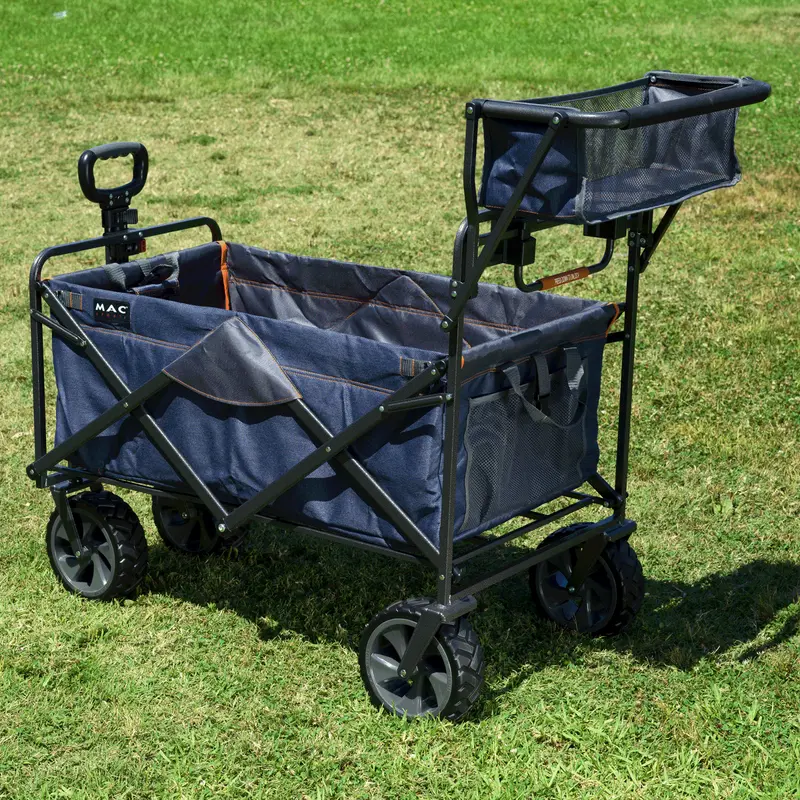 Mac Sports Push-And-Pull Outdoor Wagon – Rugged Frame With Oversized Wheels & Basket 1