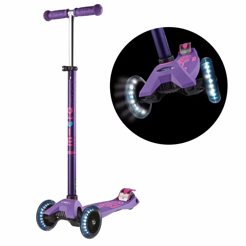 Maxi Micro Led Deluxe Scooter – Deep Purple Finish 1