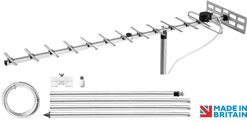 Maxview Mobile 14-Element Tv Aerial Kit – Portable Digital Tv Antenna System For Vehicles 1