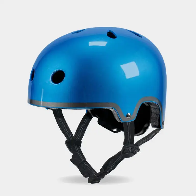 Micro Deluxe Helmet – Glossy Blue Design 1