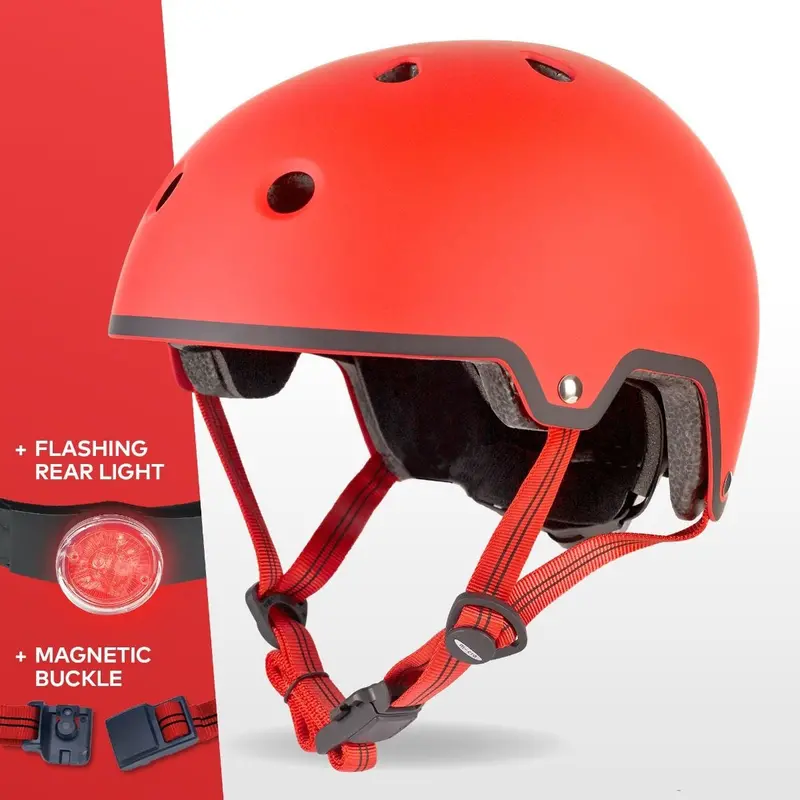 Micro Deluxe Helmet – Matte Red Finish 1