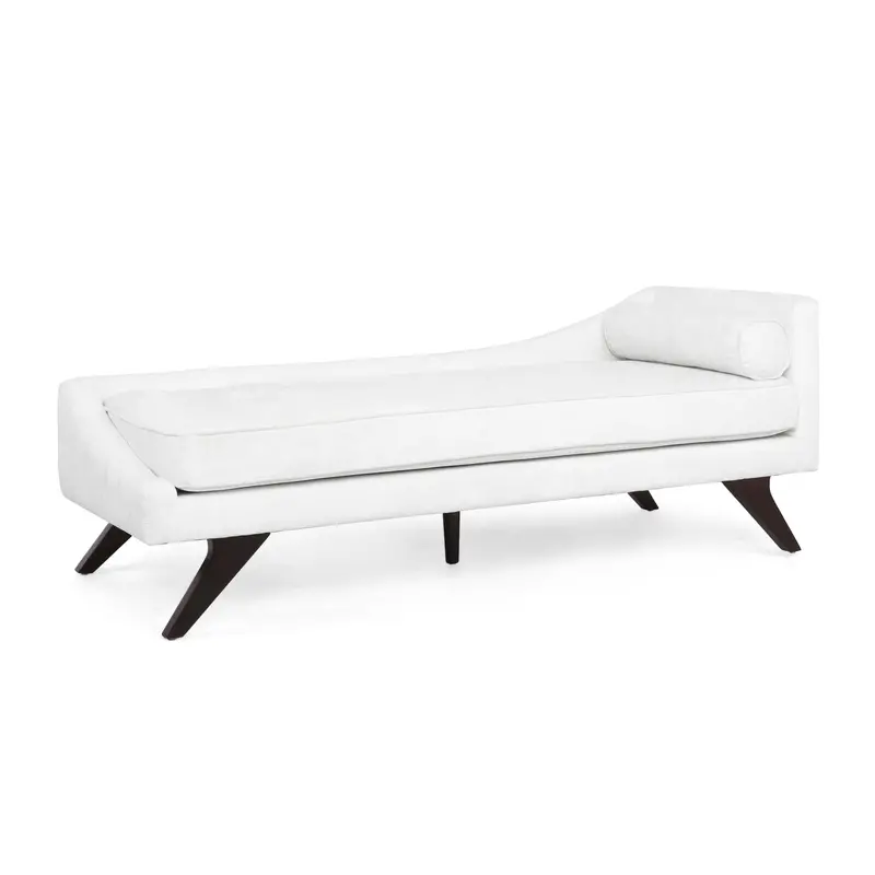 Mid-Century Fabric Chaise Lounge – Curved Comfort Seating With Retro Appeal - Nh153313 1
