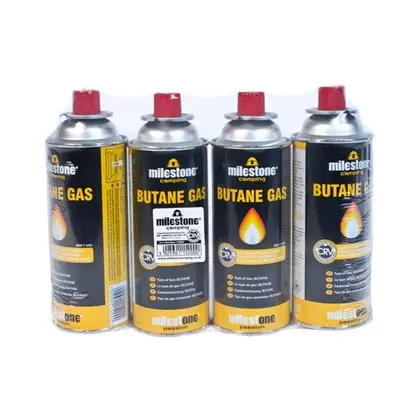 Milestone 220G Camping Gas Canister 4-Pack 1