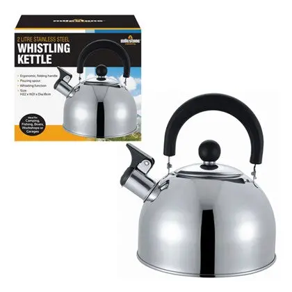 Milestone Stainless Steel 2-Litre Whistling Kettle 1