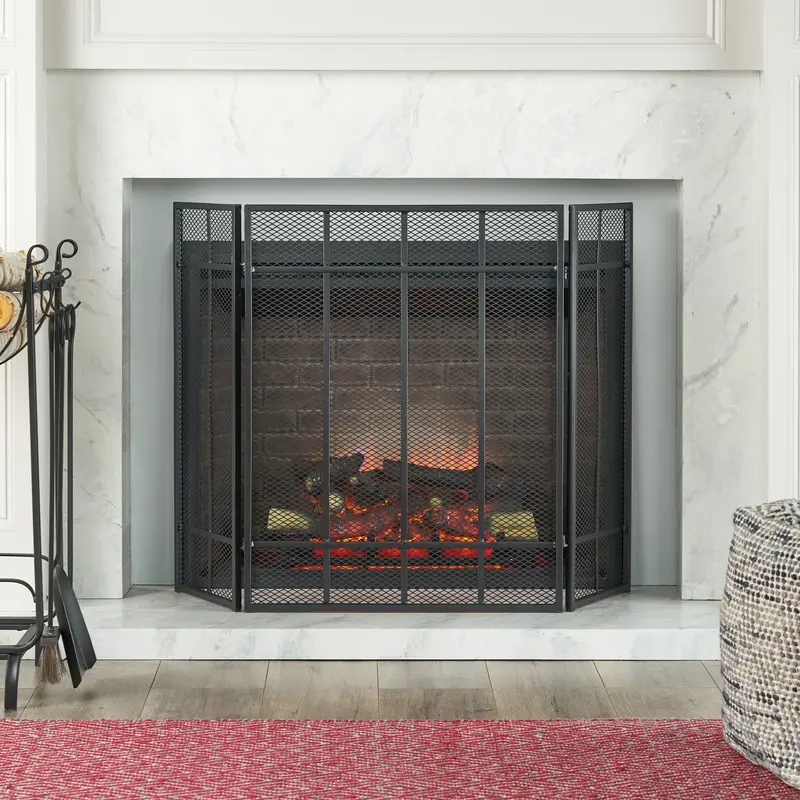 Minimalist Iron Fireplace Screen – Nh759113 1