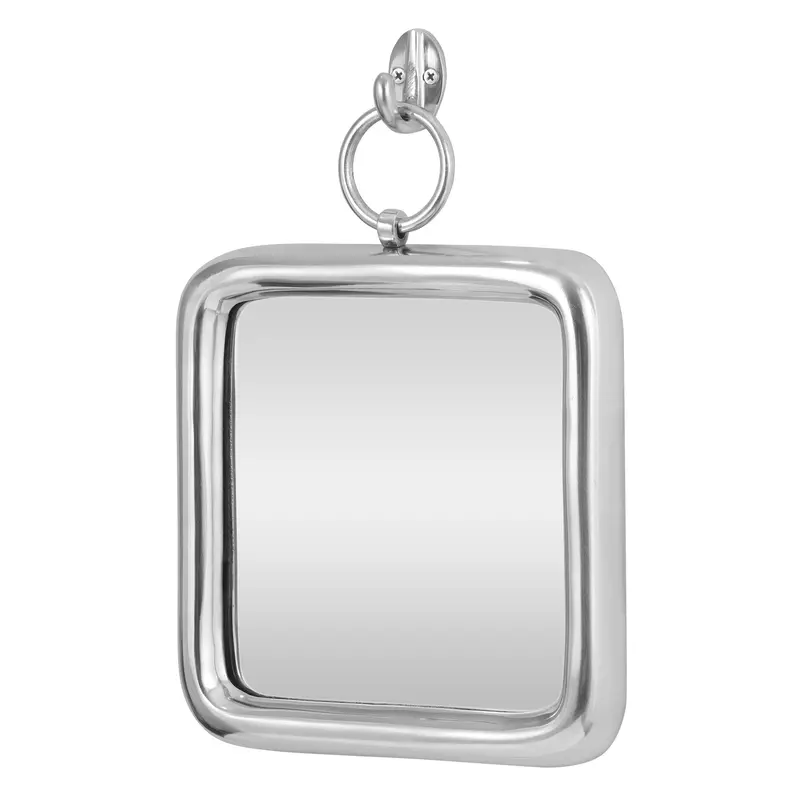 Minimalist Square Wall Mirror With Hand-Finished Aluminum Frame – Nh995413 1