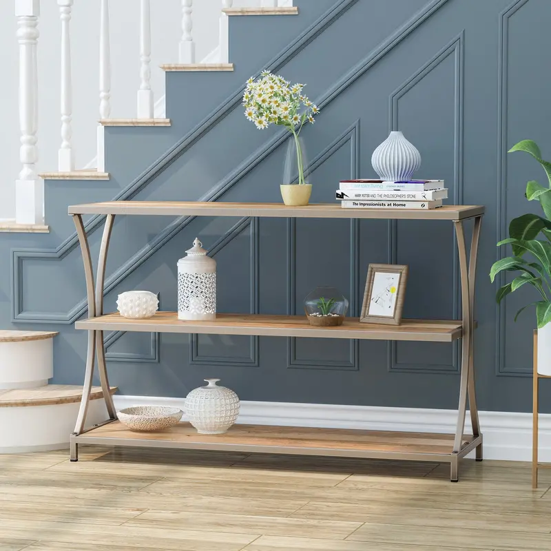 Minimalist Two-Shelf Console Table – Clean Lines, Versatile Entryway Or Living Room Use (Nh145013) 1