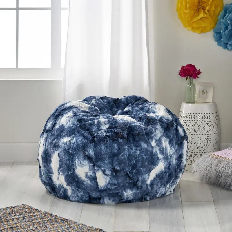 Modern 36-Inch Sorbet Tie-Dye Bean Bag Chair - Nh690313 1