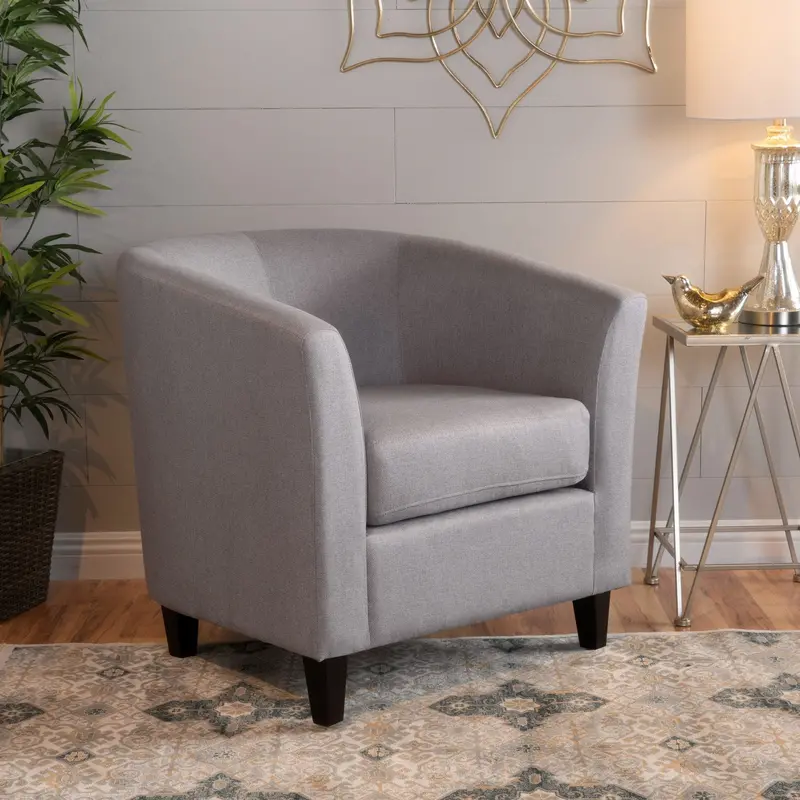 Modern Tub-Shape Fabric Club Chair – Nh925992 3