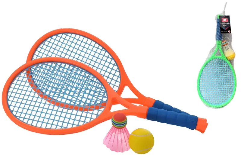 My Junior Two-Player Neon Tennis Set – Fun Outdoor Starter Kit 1