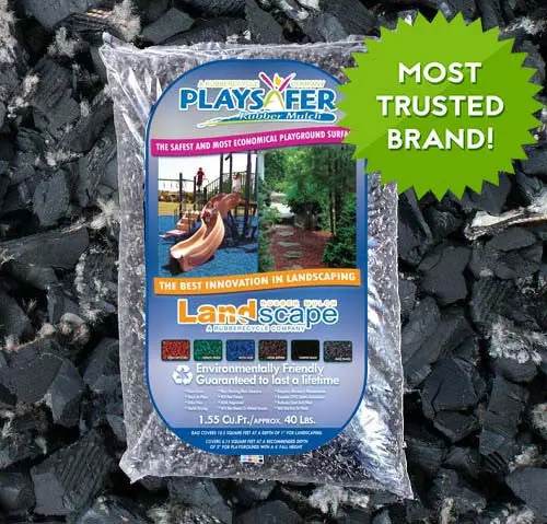 Natural Black Rubber Mulch For Safe Playground Flooring 1