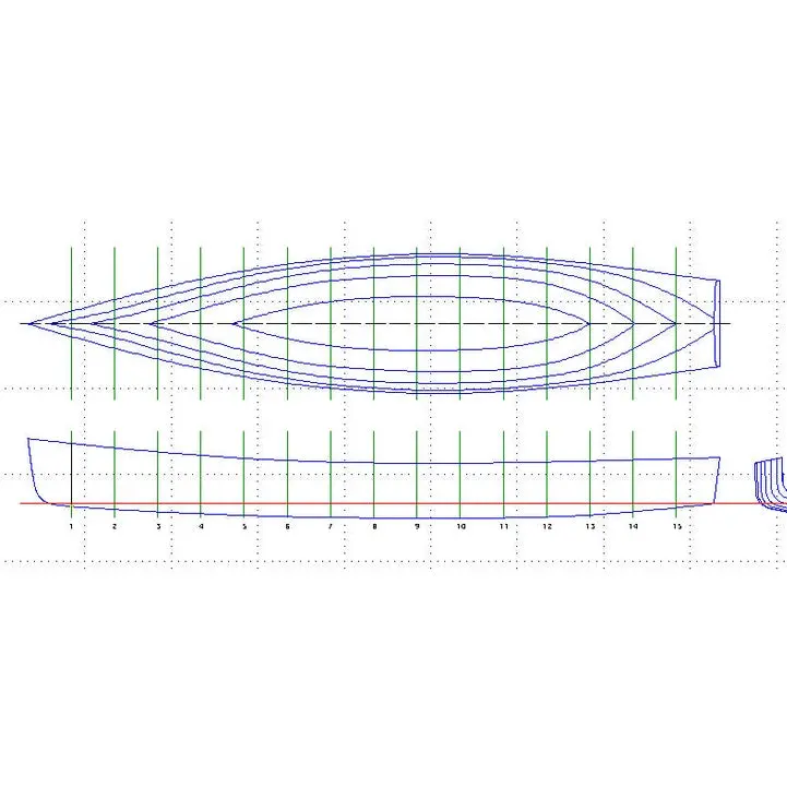 Nipissing Canoe Blueprint – Downloadable Pdf Pattern 1