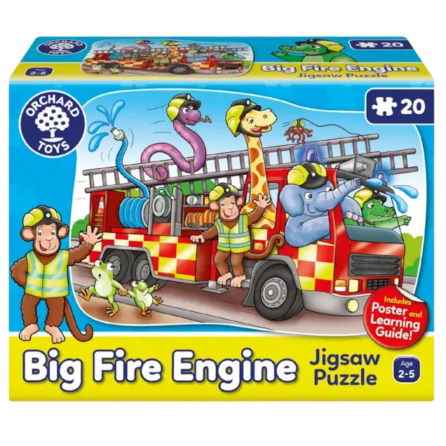 Orchard Toys Big Fire Engine Jigsaw – 20-Piece Puzzle 1