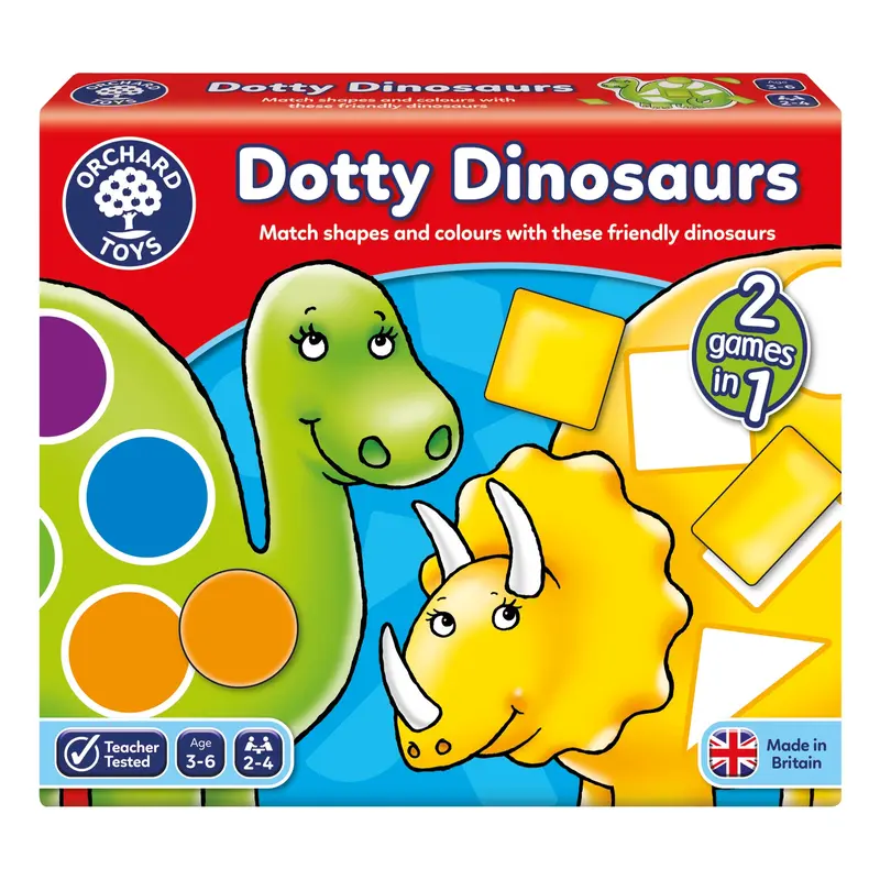 Orchard Toys Dotty Dinosaur – Colour & Pattern Recognition Game 1