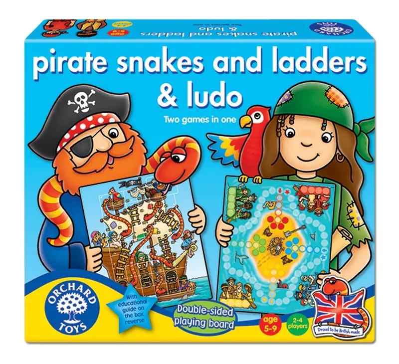 Orchard Toys Pirate Snakes & Ladders And Ludo Combo Board Game 1